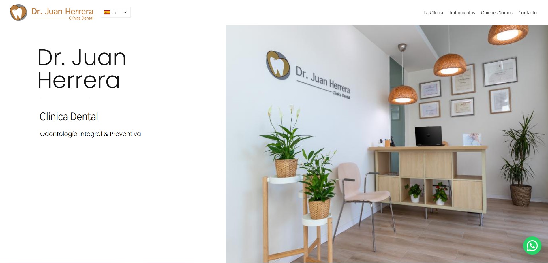 Dentista JH vista escritorio - Web de cl&iacute;nica dental